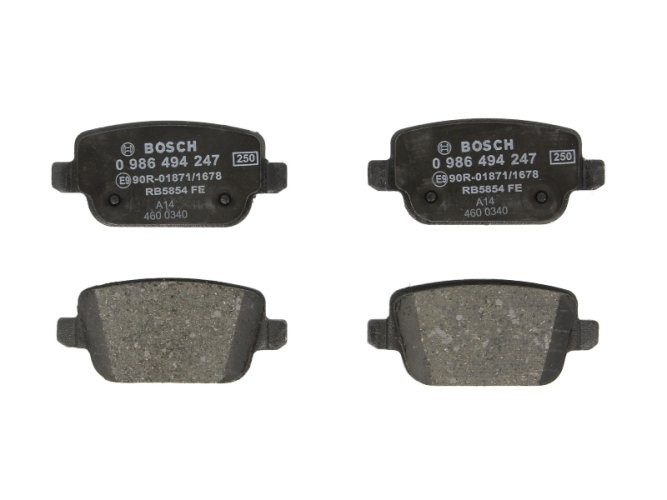 Set plăcuțe frână spate , BOSCH, pentru: VOLVO S80 II, V70 III, V70 III/KOMBI, XC70 II; FORD FOCUS II, GALAXY II, GALAXY MK II, KUGA I, MONDEO IV, MONDEO V, S-MAX 1.6-4.4 03.06-12.16