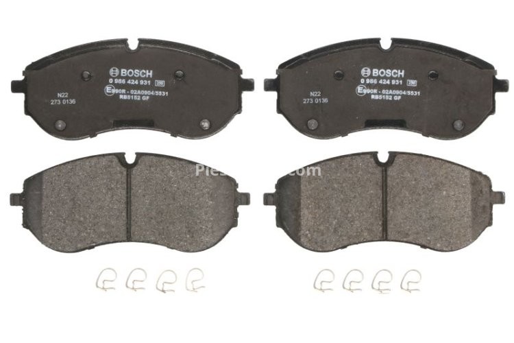 Set plăcuțe frână față , BOSCH, pentru: VW CRAFTER, GRAND CALIFORNIA CAMPER 2.0D/Electric 09.16-