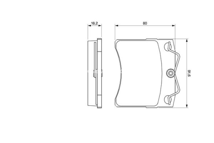Set plăcuțe frână față , BOSCH, pentru: VW CALIFORNIA T4 CAMPER, TRANSPORTER T4 1.8-2.8 07.90-06.03