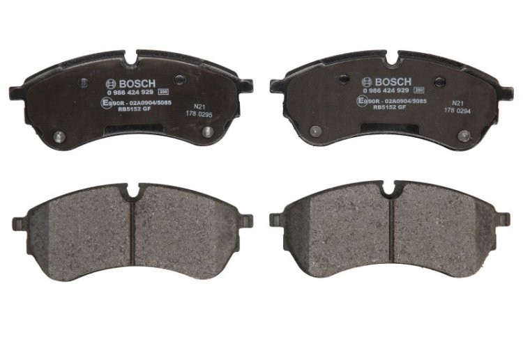 Set plăcuțe frână față , BOSCH, pentru: VW CRAFTER, GRAND CALIFORNIA CAMPER 2.0D/Electric 09.16-