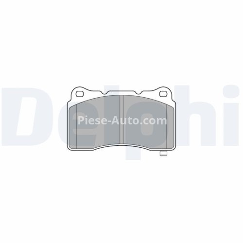 Set plăcuțe frână față, DELPHI , pentru: ALFA ROMEO 147, 156, 159, 166, BRERA, GIULIETTA, GT, SPIDER; DODGE VIPER; HONDA CIVIC IX, CIVIC X, CIVIC XI; LANCIA KAPPA 1.4-8.4 10.94-