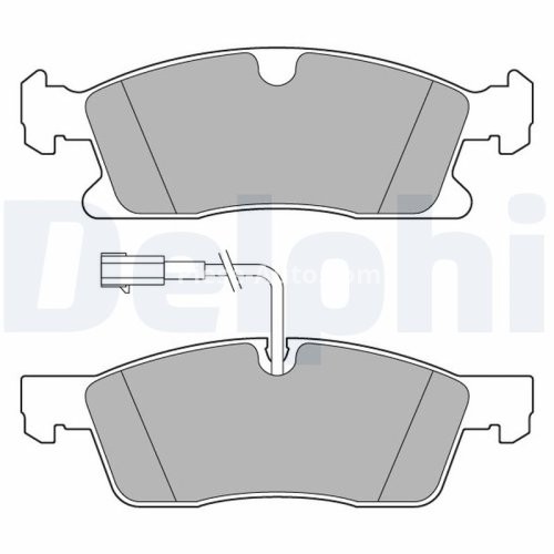 Set plăcuțe frână față, DELPHI , pentru: MASERATI LEVANTE 3.0/3.0D 06.16-