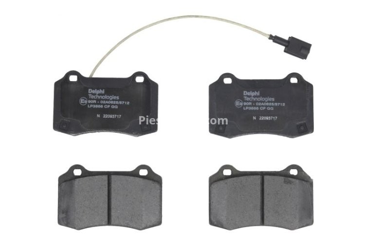 Set plăcuțe frână spate, DELPHI , pentru: MASERATI GHIBLI III, QUATTROPORTE VI 3.0/3.0D/3.8 01.13-