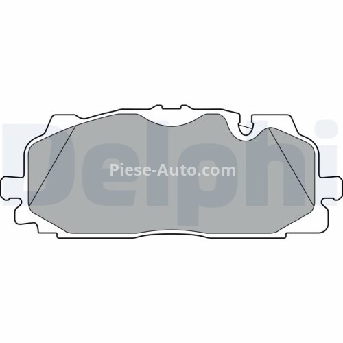 Set plăcuțe frână față, DELPHI , pentru: AUDI A4 ALLROAD B9, A4 B9, A5, A6 ALLROAD C8, A6 C8, A7, A8 D5, Q5, Q7, Q8; BENTLEY BENTAYGA; VW TOUAREG 2.0-6.0 01.15-