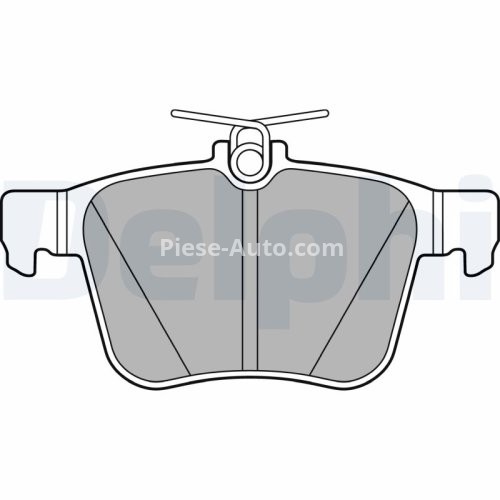 Set plăcuțe frână spate, DELPHI , pentru: AUDI A3, A8 D4, Q3, TT; SEAT LEON, TARRACO; SKODA KODIAQ, SUPERB III; VW ARTEON, ARTEON SHOOTING BRAKE, ATLAS, EOS, GOLF ALLTRACK VII 1.0-4.2D 05.09-