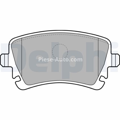 Set plăcuțe frână spate, DELPHI , pentru: AUDI A4 B6, A4 B7, A6 ALLROAD C6, A6 C5, A6 C6, A8 D3; BENTLEY CONTINENTAL, CONTINENTAL FLYING SPUR, FLYING SPUR; VW CALIFORNIA T5 CAMPER 1.9D-6.0ALK 07.02-
