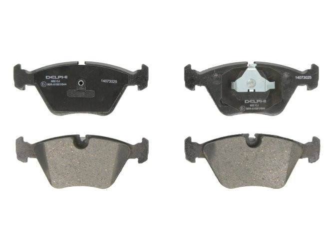 Set plăcuțe frână față, DELPHI , pentru: BMW 3 (E30), 3 (E36), 3 (E46), 5 (E34), 7 (E32), Z3 (E36); MG MG ZT, MG ZT- T 1.8-5.0 03.85-08.06