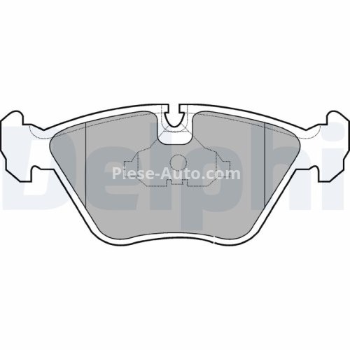 Set plăcuțe frână față, DELPHI , pentru: BMW 3 (E30), 3 (E36), 3 (E46), 5 (E34), 7 (E32), Z3 (E36); MG MG ZT, MG ZT- T 1.8-5.0 03.85-08.06