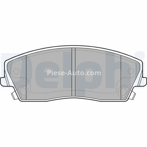 Set plăcuțe frână față, DELPHI , pentru: CHRYSLER 300C; DODGE CHALLENGER, CHARGER, MAGNUM; LANCIA THEMA 2.7-6.4 09.04-