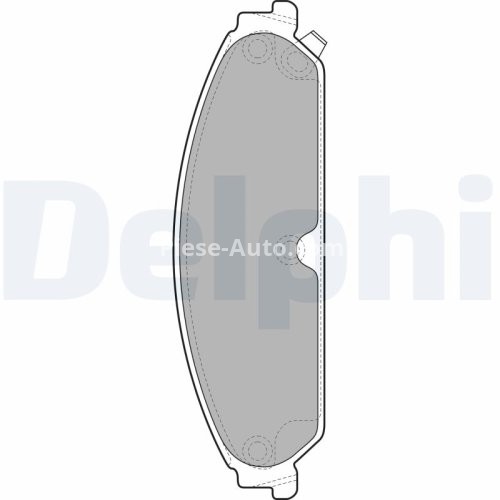 Set plăcuțe frână față, DELPHI , pentru: CHRYSLER 300C; DODGE CHALLENGER, CHARGER; LANCIA THEMA 2.7-6.4 09.04-