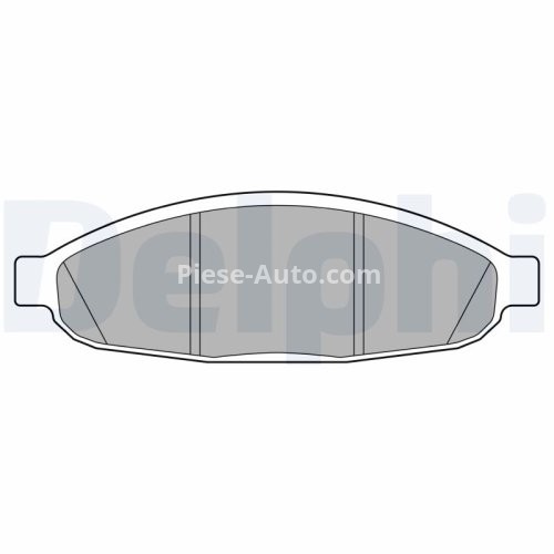 Set plăcuțe frână față, DELPHI , pentru: CHRYSLER PACIFICA 3.5/3.8/4.0 08.03-09.08