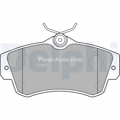 Set plăcuțe frână față, DELPHI , pentru: CHRYSLER PT CRUISER; DODGE NEON II 1.6-2.4 08.99-