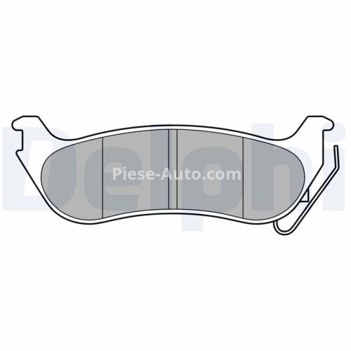 Set plăcuțe frână spate, DELPHI , pentru: CHRYSLER PACIFICA 3.5/3.8/4.0 08.03-09.08