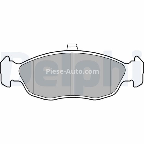 Set plăcuțe frână față, DELPHI , pentru: CITROEN SAXO, XM, XSARA, XSARA/HATCHBACK, XSARA/KOMBI; PEUGEOT 106 I, 106 I/HATCHBACK, 106 II, 106 II/HATCHBACK, 205 II, 306 1.0-Electric 07.87-08.05