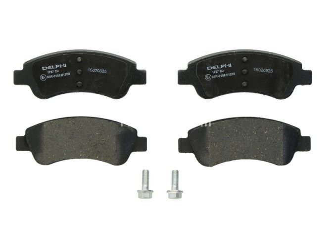 Set plăcuțe frână față, DELPHI , pentru: DS DS 3; CITROEN BERLINGO, BERLINGO/MINIVAN, C2, C3 AIRCROSS II, C3 I, C3 II, C3 III, C3 PICASSO, C4, C4 CACTUS, C4 I, C-ELYSEE, DS3 1.0-Electric 06.96-