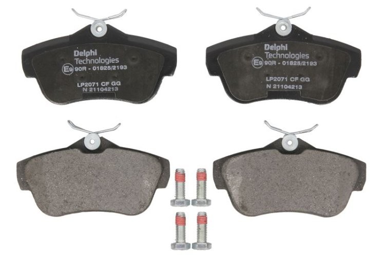 Set plăcuțe frână spate, DELPHI , pentru: CITROEN JUMPY II; FIAT SCUDO; PEUGEOT 405 I, EXPERT, EXPERT TEPEE; TOYOTA PROACE 1.4-2.0D 05.88-