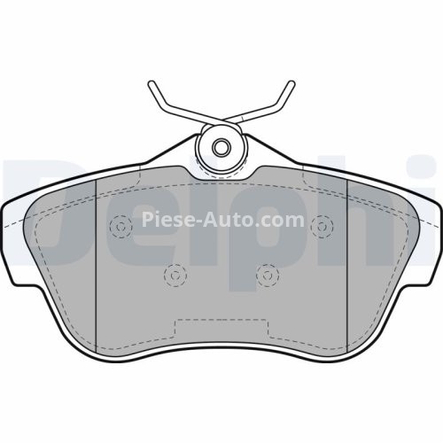 Set plăcuțe frână spate, DELPHI , pentru: CITROEN JUMPY II; FIAT SCUDO; PEUGEOT 405 I, EXPERT, EXPERT TEPEE; TOYOTA PROACE 1.4-2.0D 05.88-