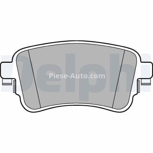 Set plăcuțe frână spate, DELPHI , pentru: CITROEN JUMPY III, SPACETOURER; FIAT SCUDO; OPEL VIVARO C, ZAFIRA LIFE; PEUGEOT EXPERT, TRAVELLER; TOYOTA PROACE, PROACE VERSO 1.5D-Electric 02.16-