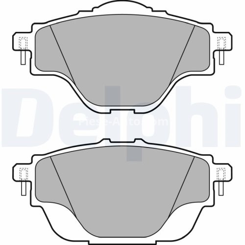 Set plăcuțe frână spate, DELPHI , pentru: DS DS 4 II, DS 7, DS 9; CITROEN C4 GRAND PICASSO II, C4 PICASSO II, C4 SPACETOURER, C5 AIRCROSS, C5 X, GRAND C4 SPACETOURER 1.2-Electric 02.13-