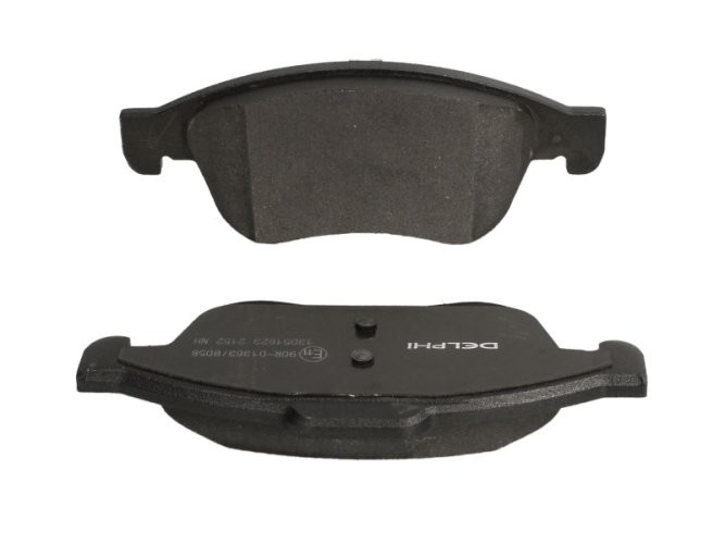 Set plăcuțe frână față, DELPHI , pentru: DACIA DOKKER, DOKKER EXPRESS/MINIVAN, DUSTER, DUSTER/SUV, LODGY, SANDERO III; FIAT 500X; JEEP RENEGADE; NISSAN JUKE, TERRANO 0.9-2.0D 11.08-