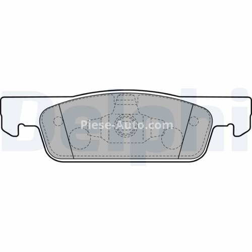 Set plăcuțe frână față, DELPHI , pentru: DACIA LOGAN II, LOGAN MCV II, SANDERO, SANDERO II; RENAULT CLIO IV, CLIO IV/HATCHBACK, CLIO IV/KOMBI, LOGAN I, LOGAN/STEPWAY II 0.9-Electric 06.08-