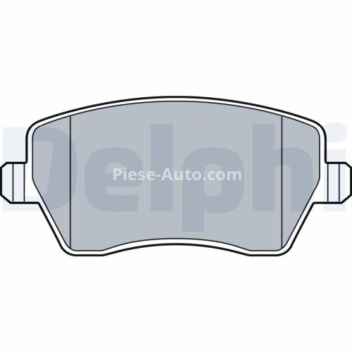 Set plăcuțe frână față, DELPHI (cu accesorii; cu un tampon de amortizare), pentru: MERCEDES CITAN MIXTO (DOUBLE CABIN), CITAN (MPV), CITAN/MINIVAN (W415); DACIA DOKKER 0.9-2.0 01.03-