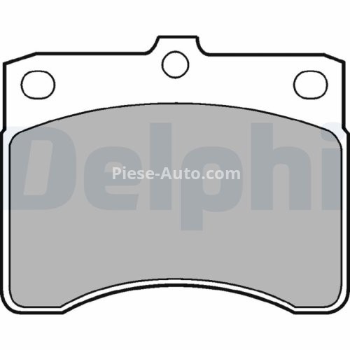 Set plăcuțe frână față, DELPHI , pentru: DAIHATSU CUORE II, HIJET 0.8-1.4D 09.85-10.05