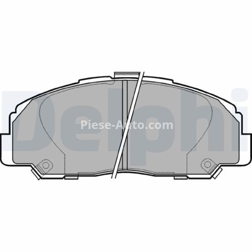 Set plăcuțe frână față, DELPHI , pentru: DAIHATSU FEROZA, ROCKY 1.6/2.0/2.8D 02.85-12.99