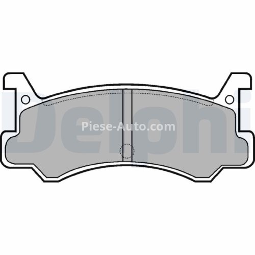Set plăcuțe frână spate, DELPHI , pentru: DAIHATSU CHARADE IV, GRAN MOVE; MAZDA 323 C IV, 323 F IV, 323 III, 323 S IV, MX-3 1.1-1.8 08.85-