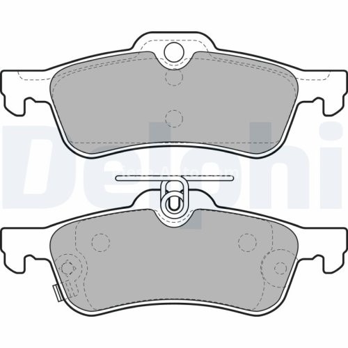 Set plăcuțe frână spate, DELPHI , pentru: DAIHATSU CHARADE VIII; HONDA CIVIC IX; TOYOTA YARIS, YARIS/HATCHBACK 1.0-1.8 08.05-