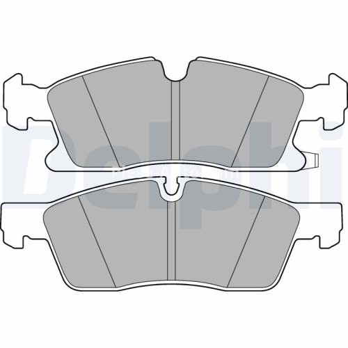 Set plăcuțe frână față, DELPHI , pentru: DODGE DURANGO; JEEP GRAND CHEROKEE, GRAND CHEROKEE IV 3.0D-6.4 11.10-