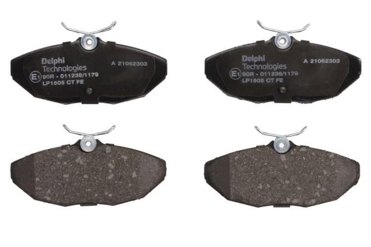 Set plăcuțe frână spate, DELPHI , pentru: DODGE VIPER; JAGUAR S-TYPE II, XJ, X-TYPE I 2.2D-8.0 10.97-12.09