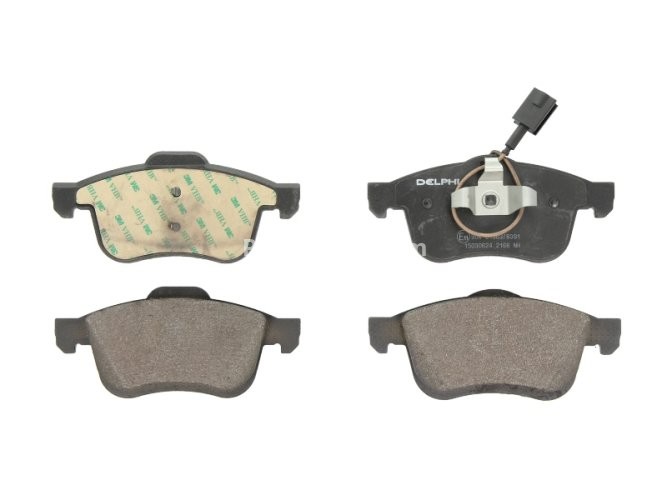 Set plăcuțe frână față, DELPHI , pentru: FIAT DOBLO, DOBLO CARGO, DOBLO/MINIVAN; LANCIA DELTA III; OPEL COMBO TOUR, COMBO/MINIVAN 1.3D-2.0D 10.01-