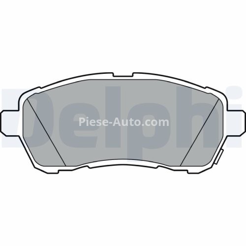 Set plăcuțe frână față, DELPHI , pentru: FORD FIESTA VI; SUZUKI BALENO, SWIFT IV, SWIFT V 1.0-1.6D 02.10-