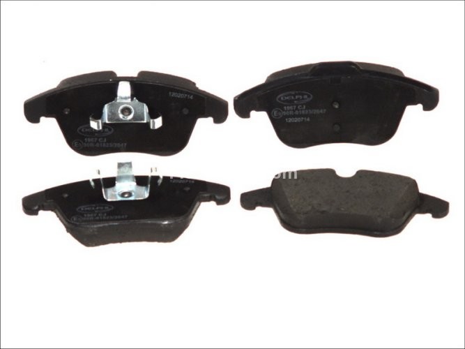 Set plăcuțe frână față, DELPHI , pentru: VOLVO S60 II, S80 II, V60 I, V70 III, V70 III/KOMBI, XC70 II; FORD GALAXY II, GALAXY MK II, MONDEO IV, S-MAX; LAND ROVER FREELANDER 2 1.5-4.4 03.06-12.19