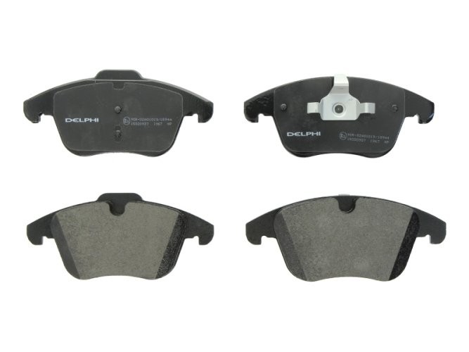 Set plăcuțe frână față, DELPHI , pentru: VOLVO S60 II, S80 II, V60 I, V70 III, V70 III/KOMBI, XC70 II; FORD GALAXY II, GALAXY MK II, MONDEO IV, S-MAX; LAND ROVER FREELANDER 2 1.5-4.4 03.06-12.19