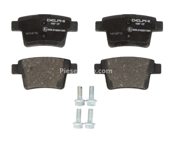 Set plăcuțe frână spate, DELPHI , pentru: FORD MONDEO III; FORD USA FIVE HUNDRED; JAGUAR X-TYPE I 1.8-3.0 10.00-