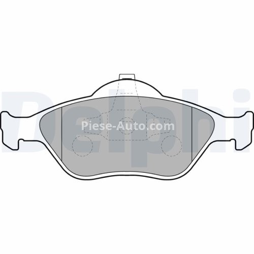 Set plăcuțe frână față, DELPHI , pentru: FORD COURIER, FIESTA IV, FIESTA V, FUSION, KA, PUMA, STREET KA; MAZDA 121 III/HATCHBACK, 2 1.0-2.0 08.95-12.12