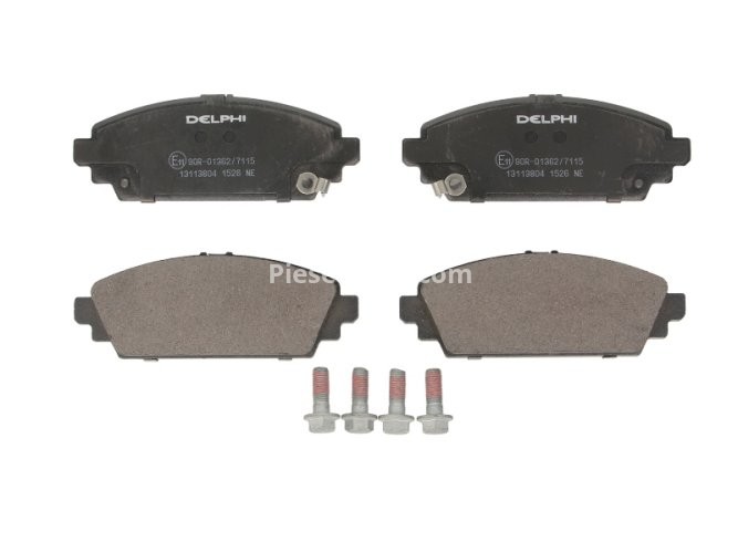 Set plăcuțe frână față, DELPHI , pentru: HONDA ACCORD VI, CIVIC VII 1.6/1.7D 10.98-09.05