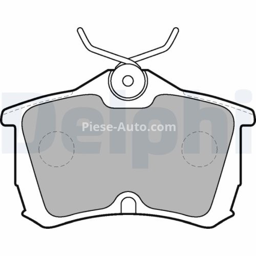 Set plăcuțe frână spate, DELPHI , pentru: HONDA ACCORD VI, ACCORD VII; TOYOTA COROLLA 1.3-2.4 07.92-05.08