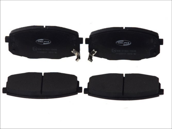 Set plăcuțe frână față, DELPHI , pentru: HYUNDAI I30, KONA, KONA/SUV; KIA CARENS II, CEE'D, CERATO II, PRO CEE'D 1.0-2.0LPG 07.02-