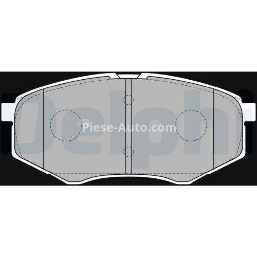 Set plăcuțe frână față, DELPHI , pentru: HYUNDAI IX20, SONATA VI; KIA SOUL II 1.4-2.4 11.10-07.19