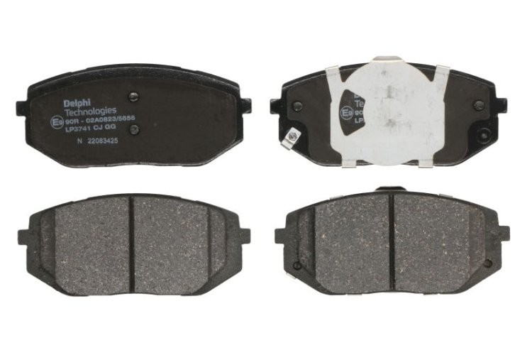 Set plăcuțe frână față, DELPHI (cu un tampon de amortizare), pentru: HYUNDAI IONIQ 5, IONIQ 6, TUCSON; KIA EV6 1.6-Electric 11.20-