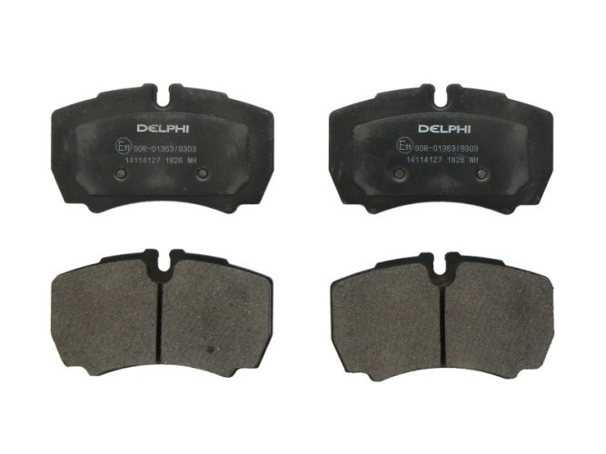 Set plăcuțe frână spate, DELPHI , pentru: IVECO DAILY III, DAILY IV, DAILY V, DAILY VI 2.3D-Electric 05.99-