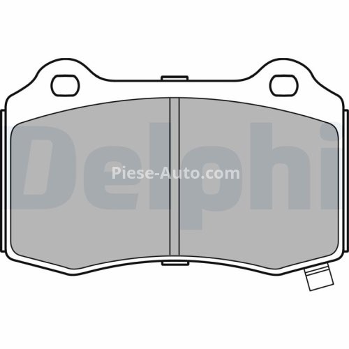 Set plăcuțe frână spate, DELPHI , pentru: JEEP GRAND CHEROKEE, GRAND CHEROKEE III, GRAND CHEROKEE IV 2.0-Electric 09.04-