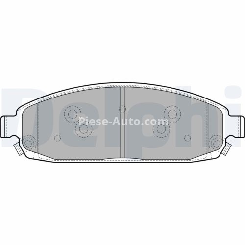 Set plăcuțe frână față, DELPHI , pentru: JEEP COMVWDER, GRAND CHEROKEE III, GRAND CHEROKEE IV 3.0D-6.1 10.04-
