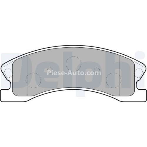 Set plăcuțe frână față, DELPHI , pentru: JEEP GRAND CHEROKEE II 2.7D-4.7 10.98-09.05
