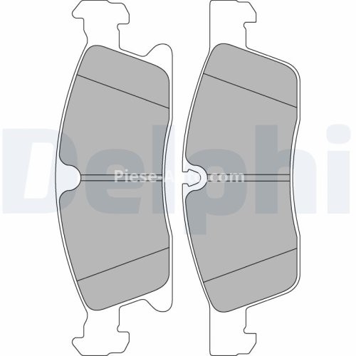 Set plăcuțe frână față, DELPHI (cu un tampon de amortizare), pentru: MERCEDES GL (X166), GLE (C292), GLE (W166), GLS (X166), M (W166); DODGE DURANGO; JEEP GRAND CHEROKEE IV 2.2D-6.4 11.10-