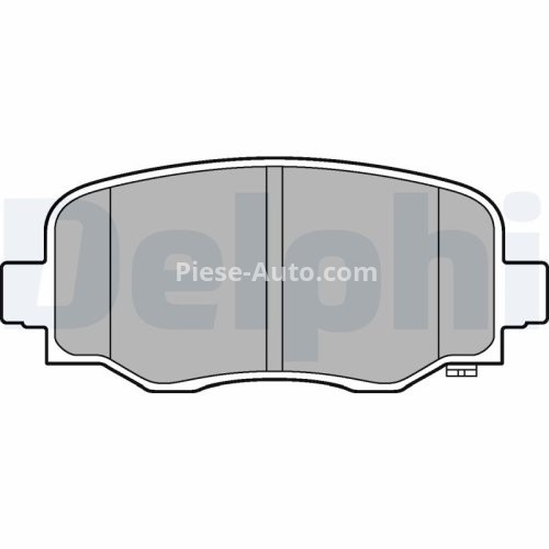 Set plăcuțe frână spate, DELPHI , pentru: JEEP CHEROKEE 2.0-3.2 11.13-