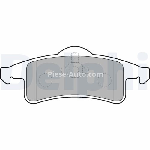 Set plăcuțe frână spate, DELPHI , pentru: JEEP CHEROKEE, GRAND CHEROKEE I, GRAND CHEROKEE II 2.7D-4.7 09.91-09.05